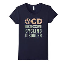 OCD Obsessive Cycling Disorder Distressed Bicycle T Shirt