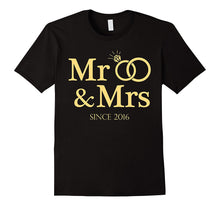 1st Anniversary Shirt Mr and Mrs Since 2016 T-Shirt