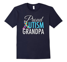 Men's Proud Autism Grandpa T-Shirt