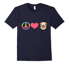 Peace Love Dog T-Shirt Animal Lover Rescue Mom Dad
