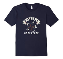 Mens Baseball Godfather Shirt, Cool Artwork Unique Sports Gift