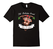 29th Wedding Anniversary T-Shirt Funny Monkey Couple Tee