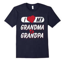 I Love My Grandpa and Grandma Love Grandparent T-Shirt
