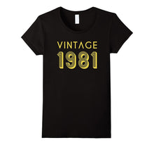 36th Birthday Gift Shirt Cool Vintage Retro 36 Year Old 1981