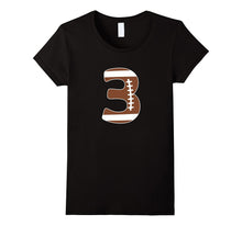 3rd Birthday 3-Years Old Kids T-Shirt All Numbers Football