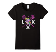 Dabbing Unicorn T-Shirt Funny Lacrosse Dab Shirt