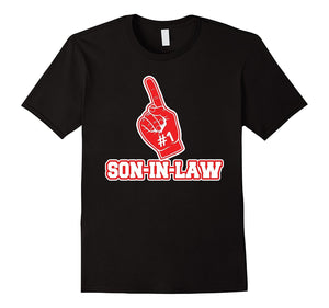 #1 Son-In-Law T Shirt - Number One Foam Finger Gift Tee