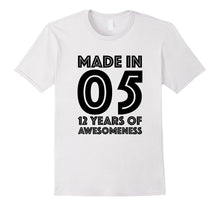 12th Birthday Shirt Gift Age 12 Year Old Boy Girl Tshirt Tee