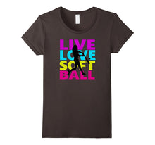 Live Love Softball Tshirt Girls Women Gift Idea