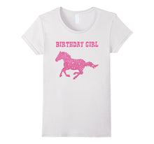Kids Birthday Girl Horse Bling Gift T-Shirt for Girls