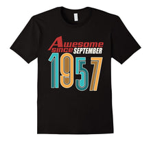 Awesome Since September 1957 T-Shirt 60th Birthday