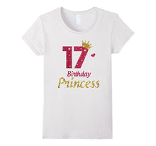 17th Birthday Girl T-Shirt Princess Crown - Gifts Childrens