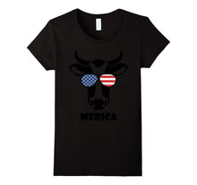 Merica Memorial Day Cow T-Shirt