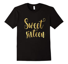 16th Birthday Shirt Gift Gold Milestone Sweet Sixteen 16