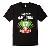 17th Wedding Anniversary T-Shirt Baseball Couple Gift Shirt