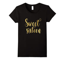 16th Birthday Shirt Gift Gold Milestone Sweet Sixteen 16