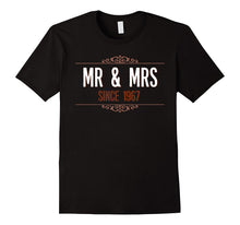 50th Wedding Anniversary Gift Shirt Mr and Mrs Since 1967