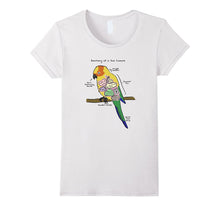 Sun Conure Funny Parrot T-Shirt - Anatomy of a Sun Conure
