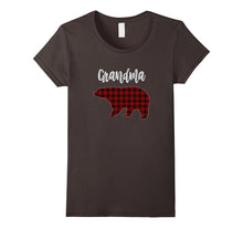 Red Plaid Grandma Bear Matching Family Pajama T-Shirt