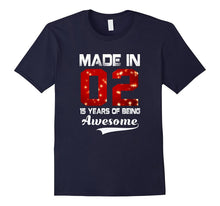 15th Birthday Gift T-Shirt Made in 2002 Awesome 15 Years Old