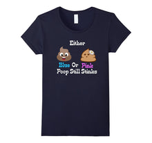 Blue or Pink Poop Still Stink Gender Reveal Parody Funny Tee