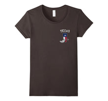 Cowboy Boot Texas Flag Pocket Logo T-Shirt