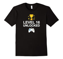 16th Birthday Level 16 Unlocked Funny T-Shirt Gamer Gift Kid