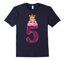 Girls 5th Birthday Poop Princess T-Shirt