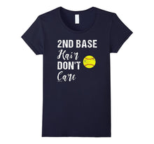 2nd Base Hair Don't Care Softball T Shirt
