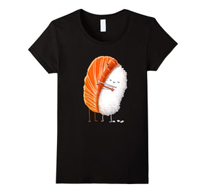 "Sushi Hug" Cute Kawaii Illustrative Graphic T-Shirt