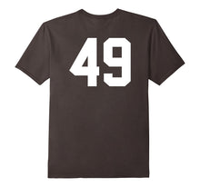 49 Sports Jersey Number on Back T-Shirt for Team Fan Player