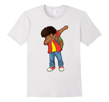 Dabbing African American Schoolboy USA Flag Pin Kids T-Shirt