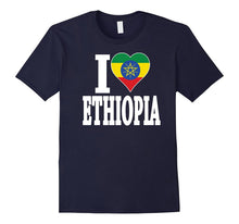 Ethiopian Flag T-Shirt I Love Ethiopia Flag Africa T-Shirt