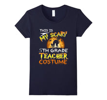 My Scary 5th Grade Teacher Costume Shirt Cat Moon Halloween