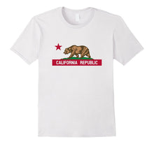 California Republic State Flag T-Shirt Cali Life I Love CA