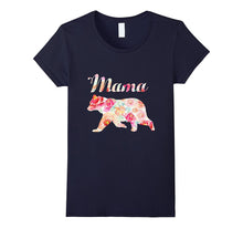 Mama Bear Floral Tee, Mom Graphic T-Shirt, Mother's Day Gift