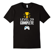 Funny Level 29 Complete T-Shirt 29th Birthday Gamer Gift Tee