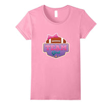 Gender Reveal Football Team Girl Tee Shirt Pink or Blue Love