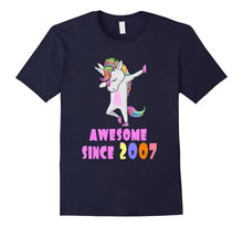 Awesome Since 2007 Birthday Girl Unicorn Dab Tshirt