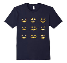 Pumpkin Face Funny Halloween T Shirt for Men Women Kid