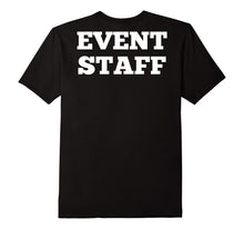 Event Staff T Shirt, Printed on BACK of Shirt
