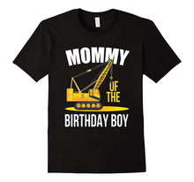 Mommy of the Birthday Construction Theme Boy's T-Shirt
