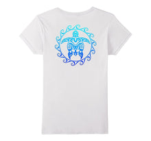 Ocean Blue Tribal Hawaiian Sea Turtle T-Shirt