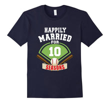 10th Wedding Anniversary T-Shirt Baseball Couple Gift Shirt