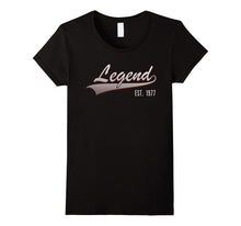 40th Birthday Gift Shirt Legend Est. 1977 40 Year Old Tshirt