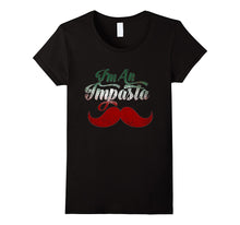 "I'm an Impasta" Funny Italian Dad Joke Mustache T-Shirt