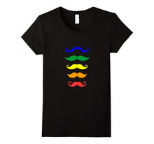 Rainbow Moustache Variety Shirt for November Stache Fans