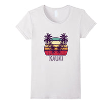 Kauai Hawaii Vintage 70's Retro Skyline Palm Tree T-Shirt