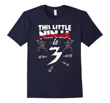 3rd Birthday Boys Shirt Funny 3 Year Old Ninja Martial Arts