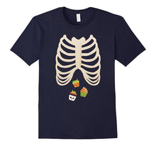Halloween Skeleton Rib Cage Xray Sweets Cupcake Lover Tshirt
